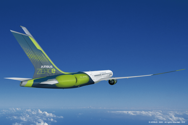 Airbus самолеты на водороде