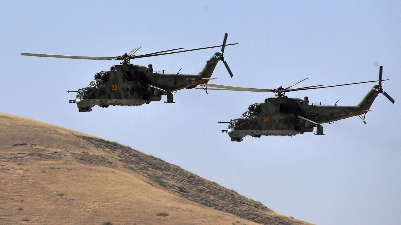 Ми-24 вертолёт в Афгане