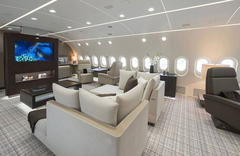 Boeing 787 Dreamliner интерьер
