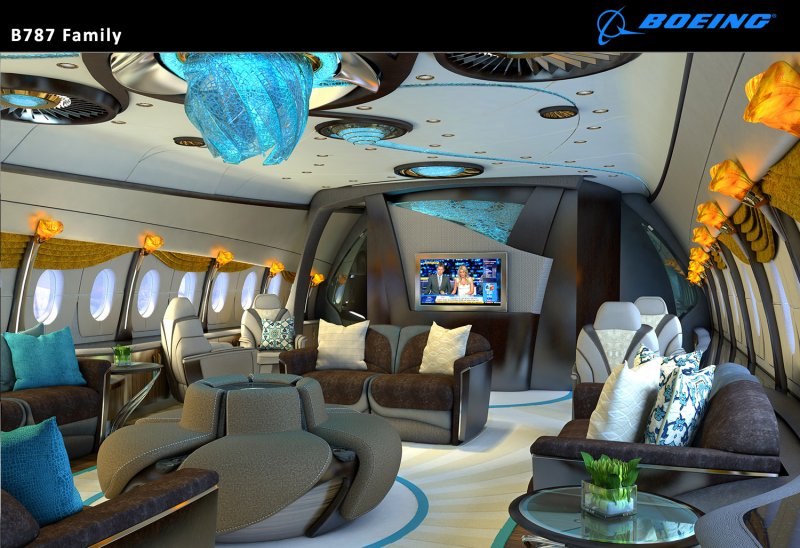 Boeing 787 интерьер