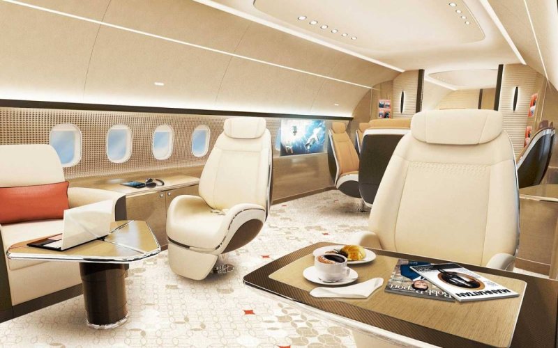 Боинг бизнес Джет 737 салон