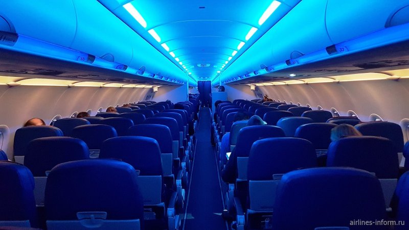 Airbus a321 внутри