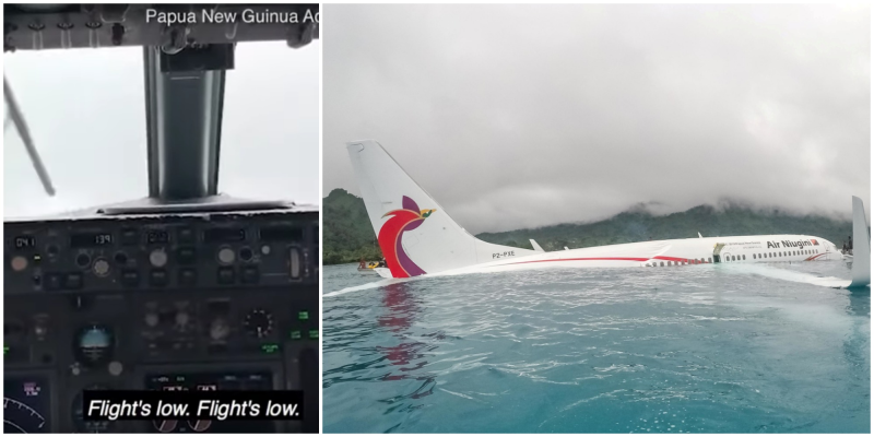 Боинг 737 посадка на воду