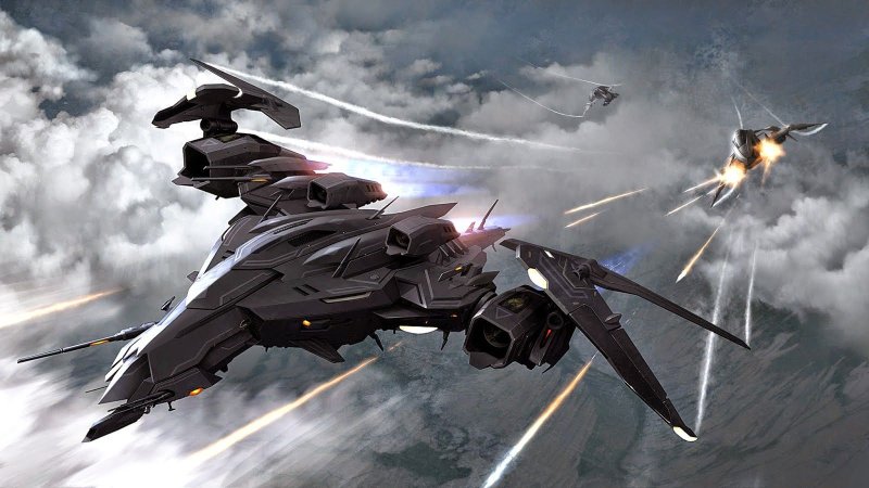 Sci-Fi стелс истребитель