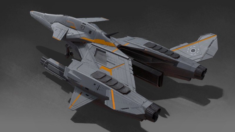 Sci Fi истребитель звездолет