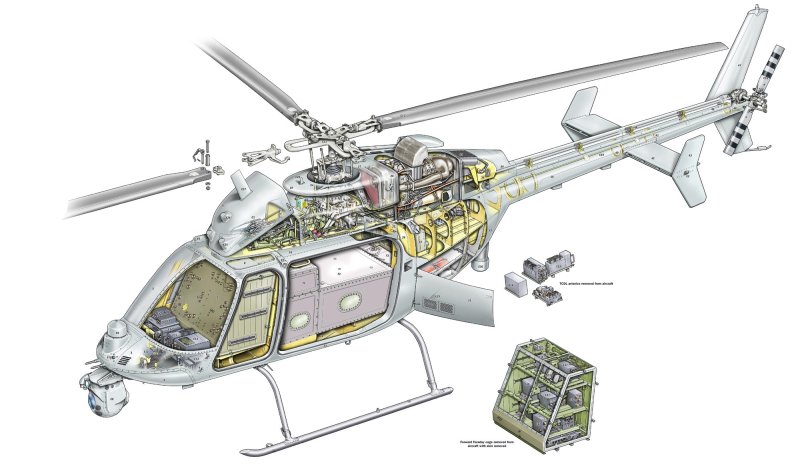 Bell 407 чертежи
