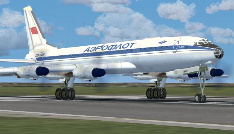 Ту-114 пассажирский самолёт