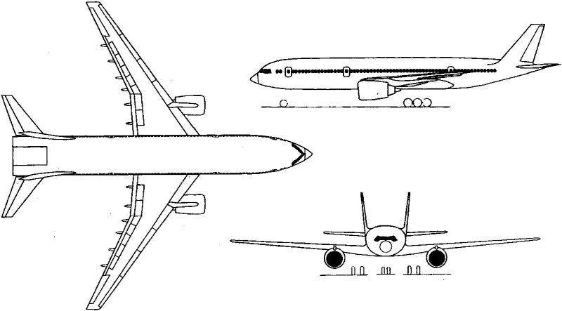 Ту-404 пассажирский самолёт