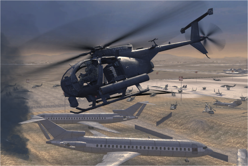 Вертолет из Call of Duty Modern Warfare 2