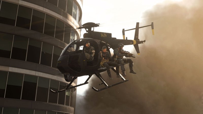 Вертолёт из Call of Duty Modern Warfare 1