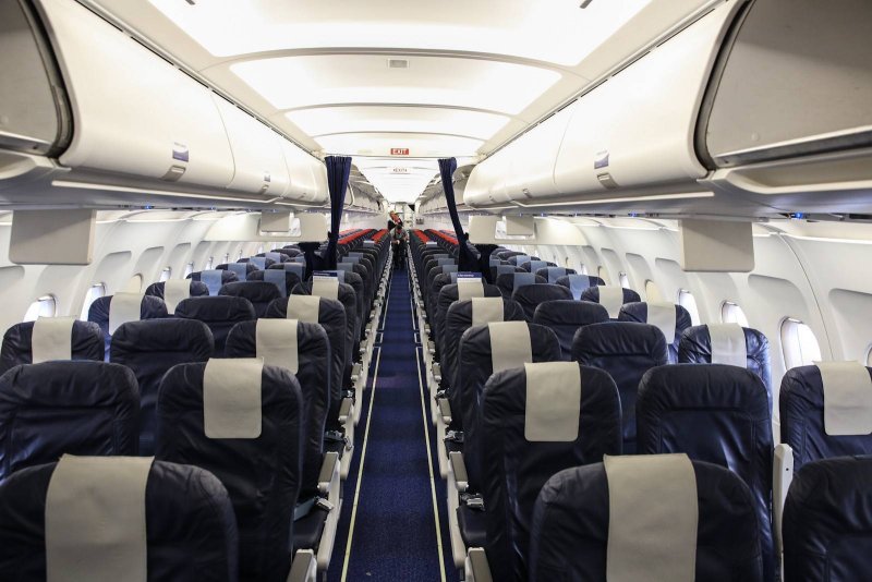 Самолёт Аэробус а320 салон
