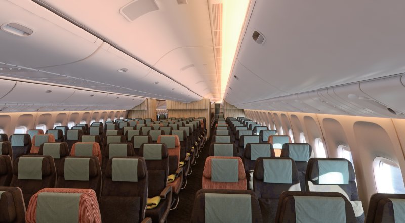 Boeing 777-200er салон