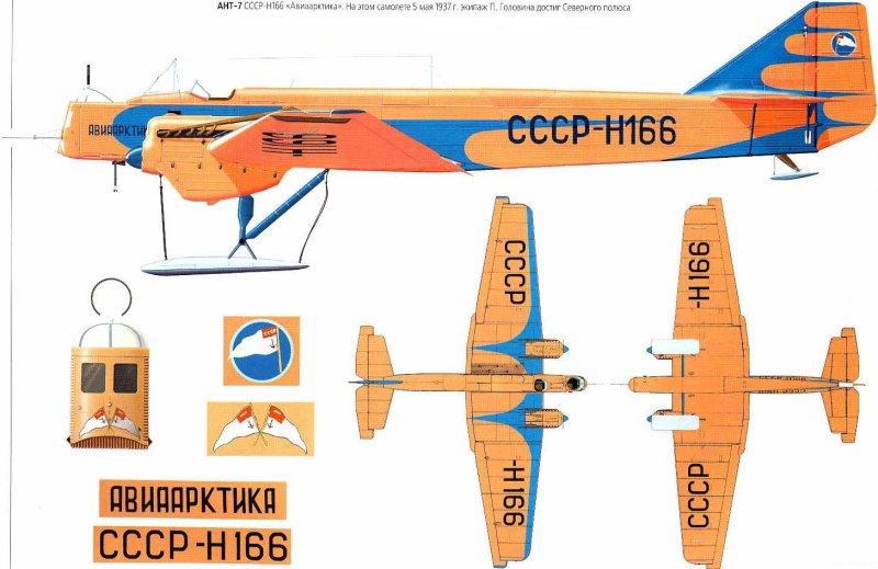 Самолёт ТБ-1 чертёж