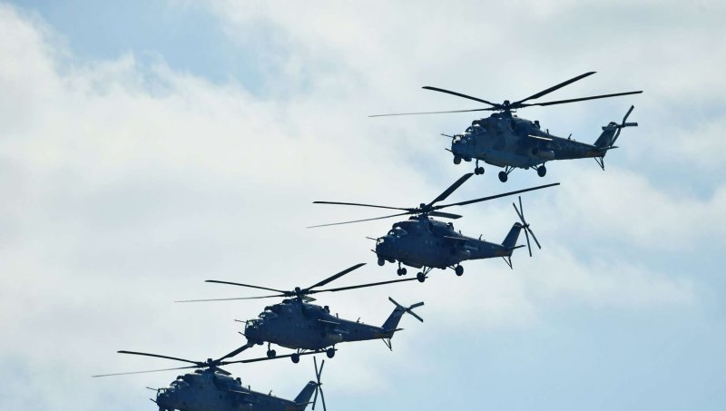 Вертолет ми-35м ВВС Узбекистана