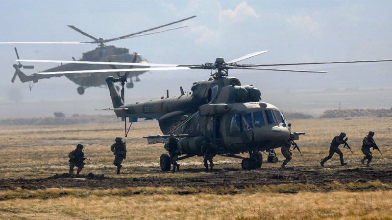 Ми-8 АМТШ десантирование спецназа