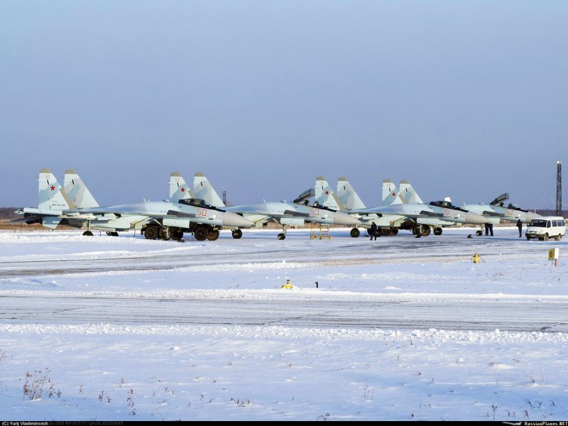 Су-35 зимой