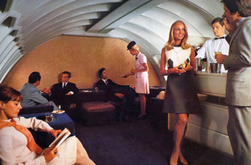 Боинг 747 салон 60 годы