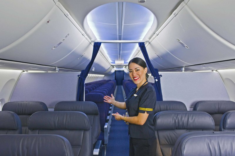 Интерьер Боинг 737
