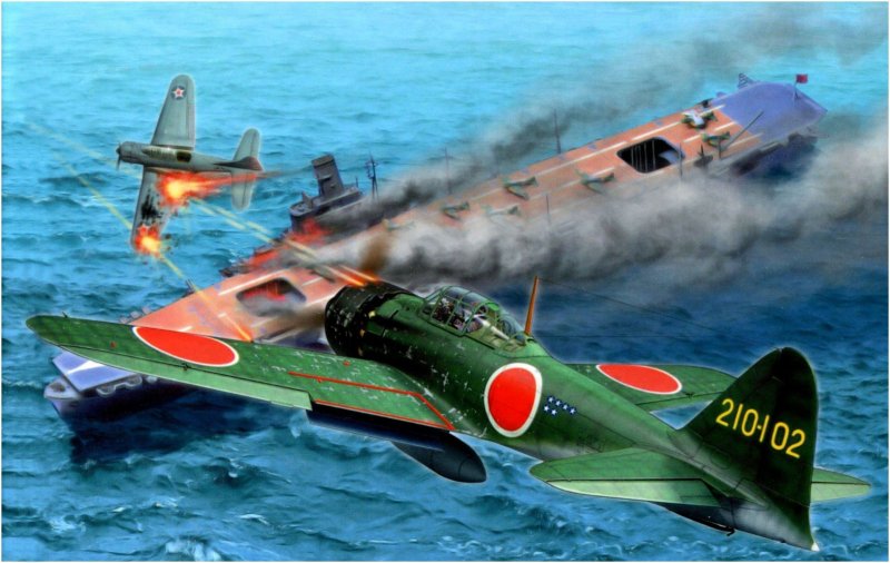 Mitsubishi a6m Zero камикадзе