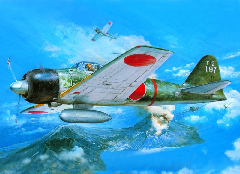 Mitsubishi a6m Zero арт