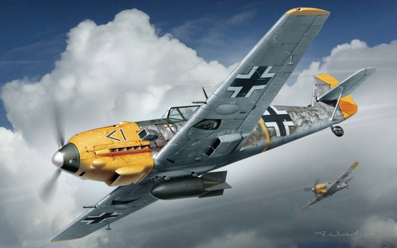 Самолёт Мессершмитт bf 109e-4