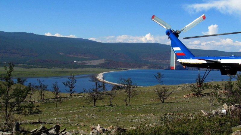 Листвянка Байкал вертолетная площадка