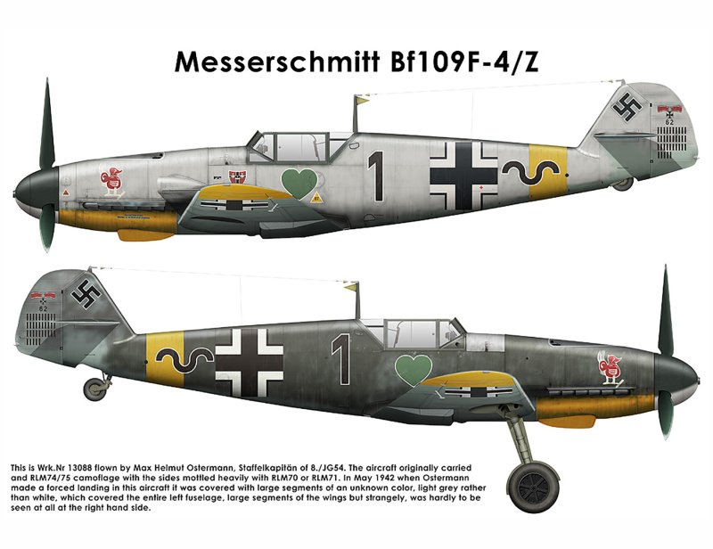 Мессершмитт bf-109f-4 камуфляж
