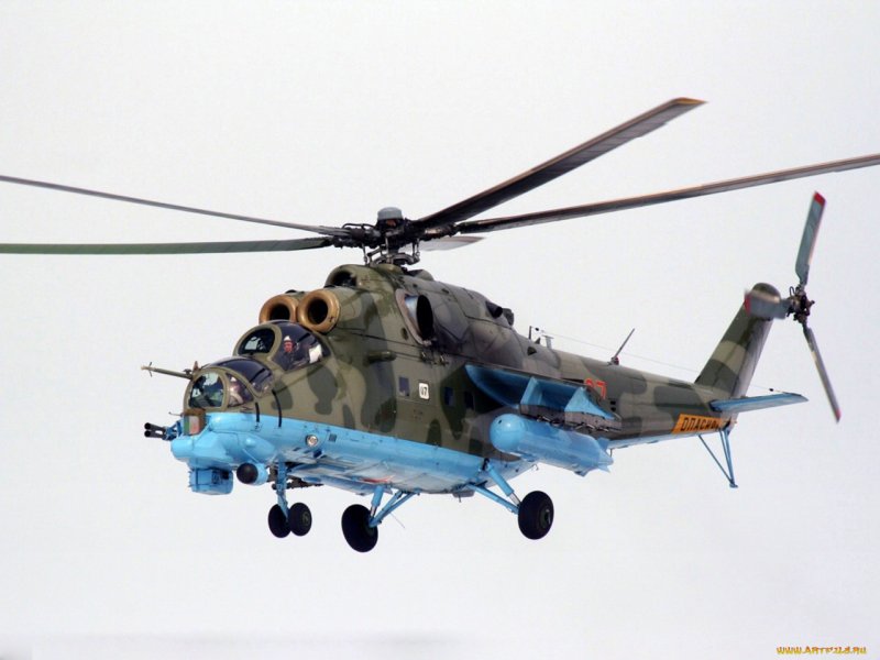 Ми-24 вертолёт анфас