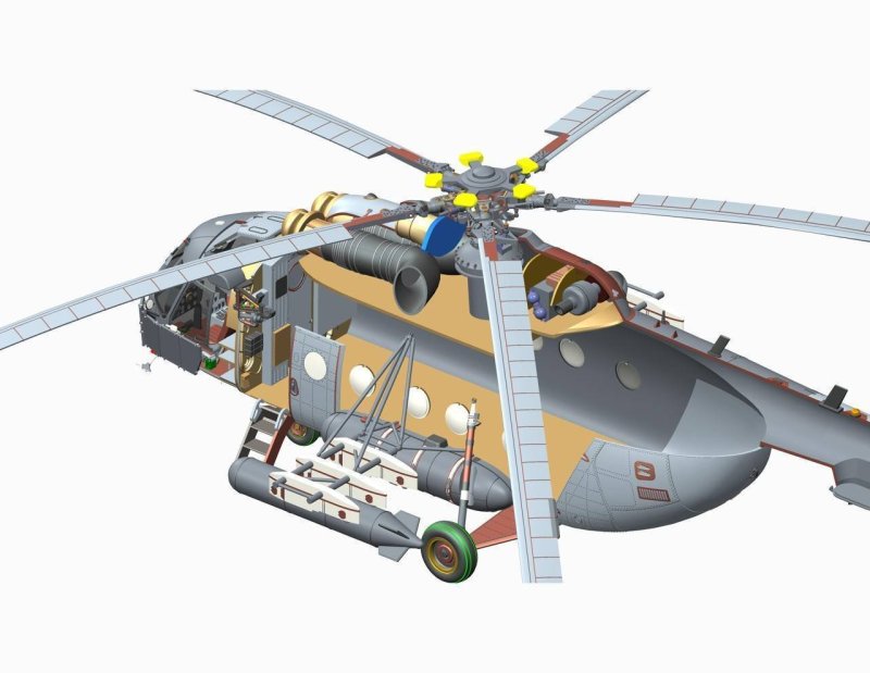 Гаситель вибрации вертолета ми-8