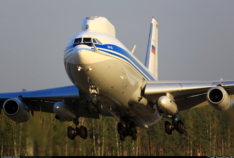Ил-86 ночное небо