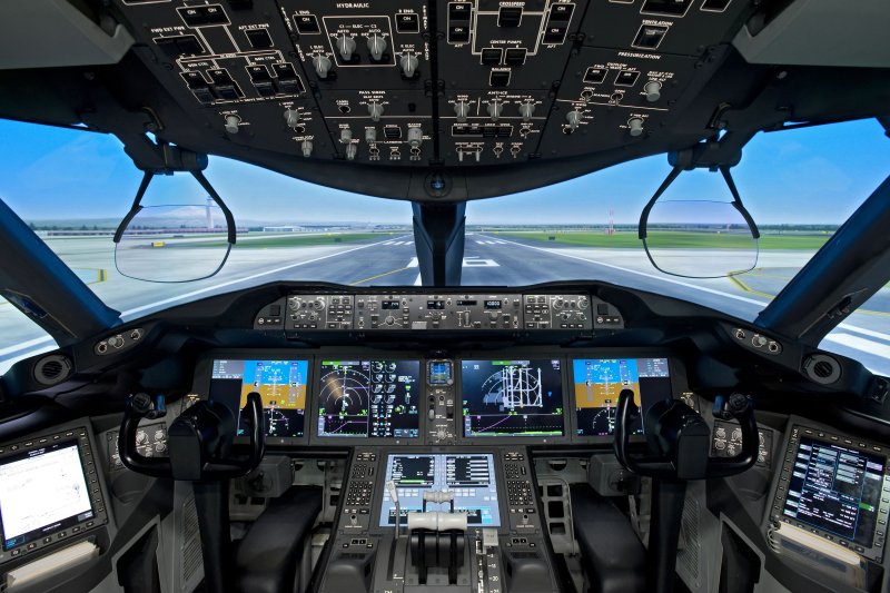 Boeing 787 панель автопилота
