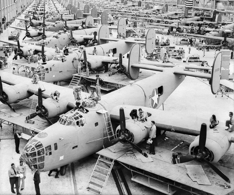 США 2 мировая война завод