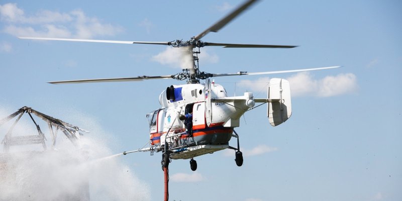 Пожарные вертолеты МЧС ка-32