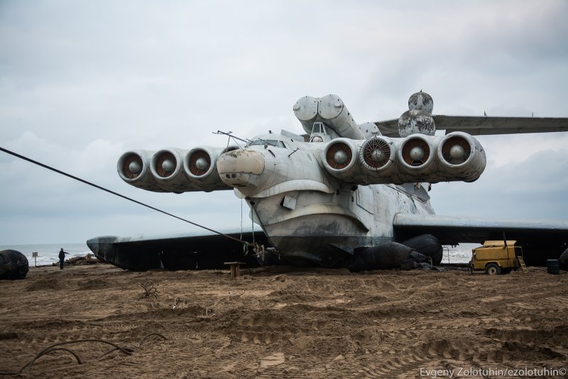 Каспийский монстр со спутника