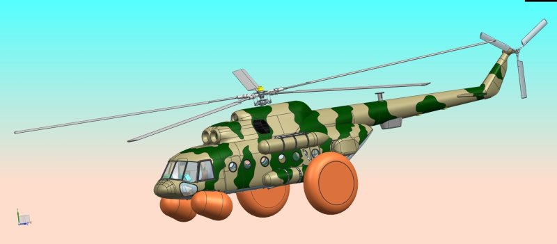 Система аварийного приводнения вертолета ми-8