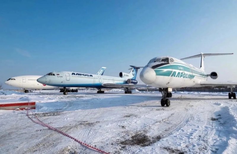 Ту 154 АЛРОСА В Новосибирске