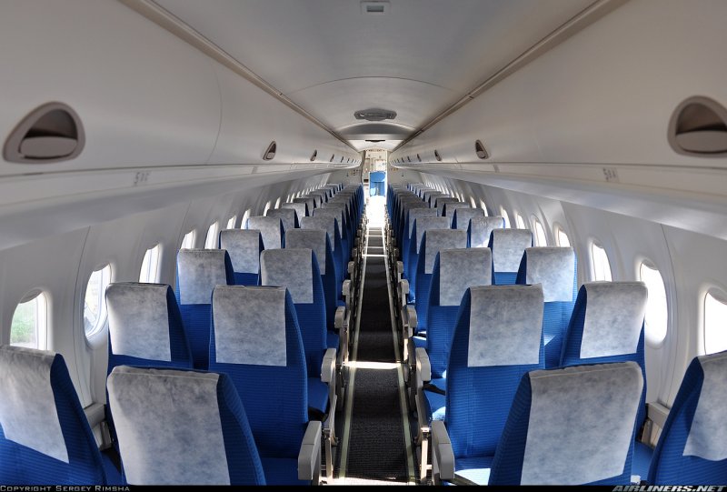 Bombardier Dash 8 q400 салон