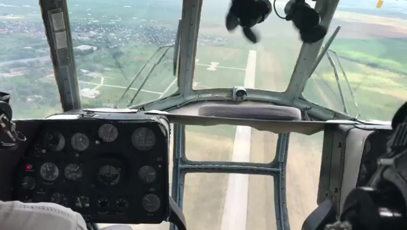 Посадка на авторотации ми-8