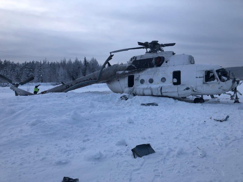Авария вертолета ми-8 КРАСАВИА Байкит
