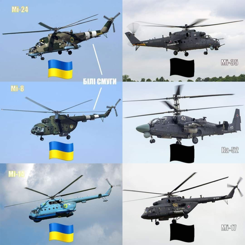 Боевые вертолеты Украины