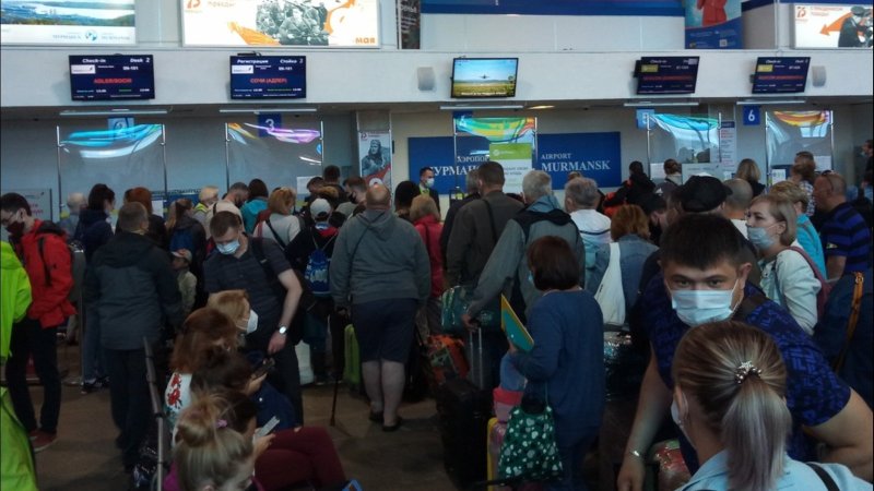 Аэропорт Мурманск внутри