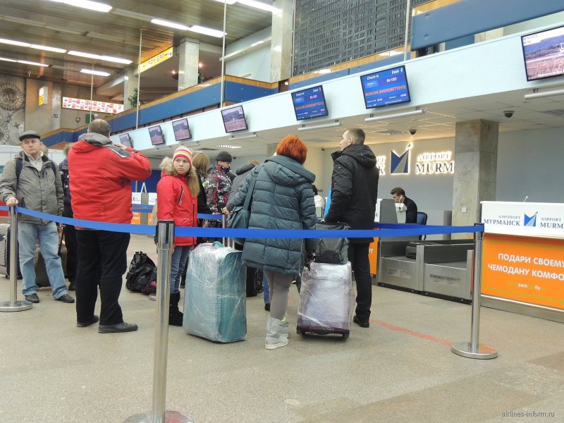 Аэропорт Мурманск внутри