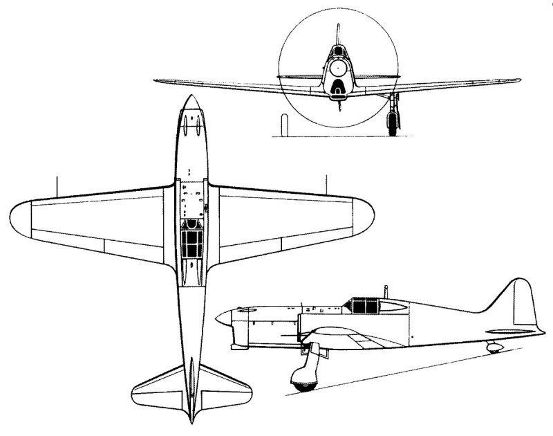 Ambrosini Sai 207 истребитель