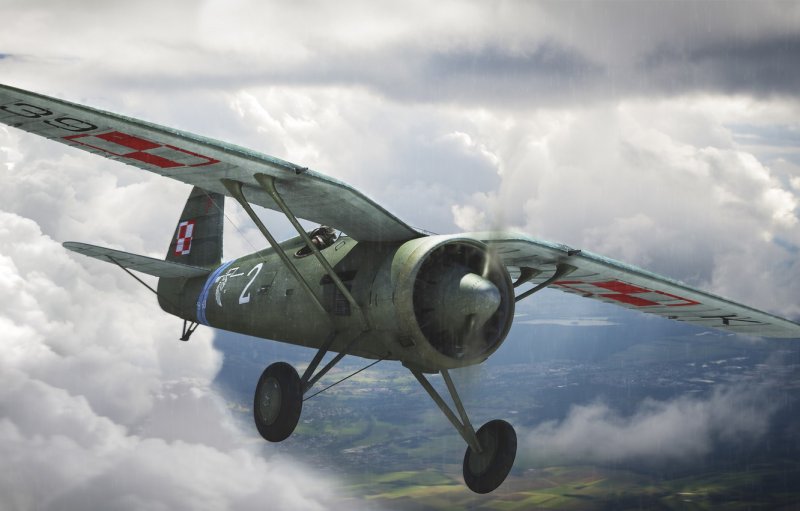 PZL P.11 самолет