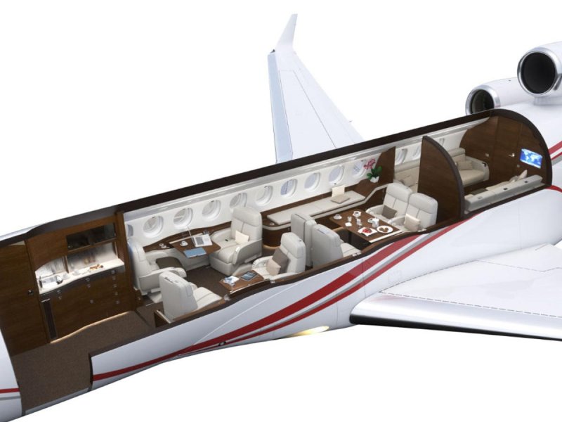 Falcon 7x планировка