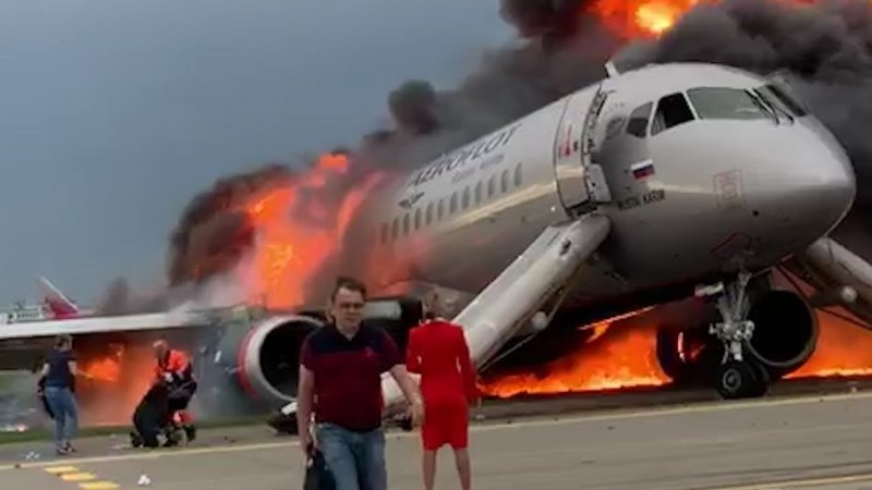 Катастрофа сухой Суперджет в Шереметьево