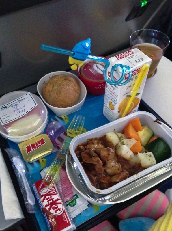 Cathay Pacific Airways еда
