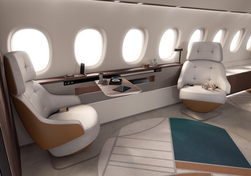 Dassault Falcon 10x компоновка