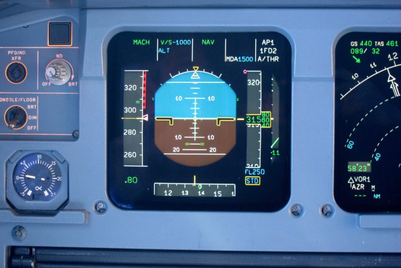 PFD прибор пилотажный а320