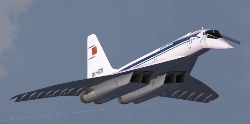 Сверхзвуковой пассажирский самолет ту-144
